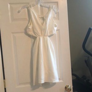 Bcbg cutout white dress